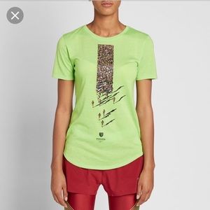 Women’s Nike action green NikeLab Gyakusou dri-fit